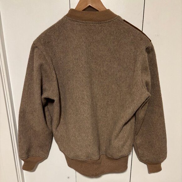 Vintage Gokey’s Suede Shoulder patch brown wool sweater - Medium/ Large - Picture 11 of 14